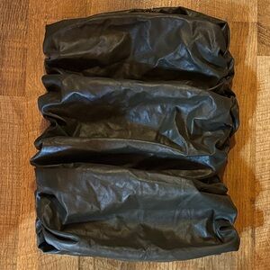 Love Highlight Olive Green Faux Leather Tube Top Womens Medium